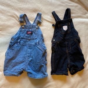 Two Pairs of Short Overalls